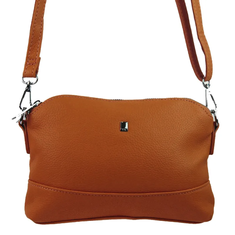 BELLA BELLY Hnedá crossbody dámska kabelka s tromi oddielmi 5414-BB
