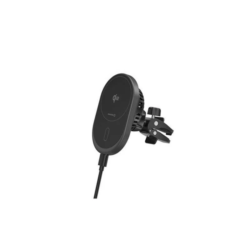 Swissten Magnetický Držák do Ventilace Auta MagRide s Bezdrátovým Nabíjením Qi2 15W (Kompatibilní s MagSafe) (65010612)