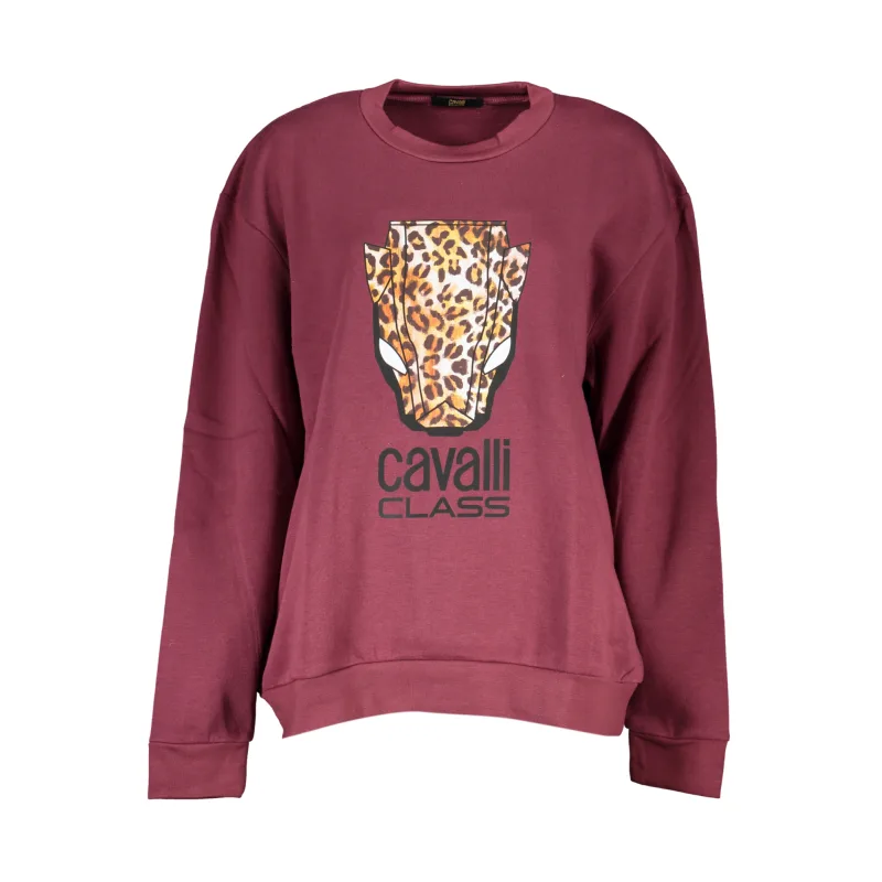 Dámska Mikina bez zipsu CAVALLI CLASS - Fialová Farba: Fialová, Veľkosť: L