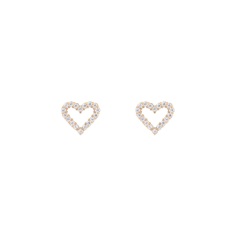 Daniel Wellington Dámske oceľové náušnice Mirelle Heart DW00401609