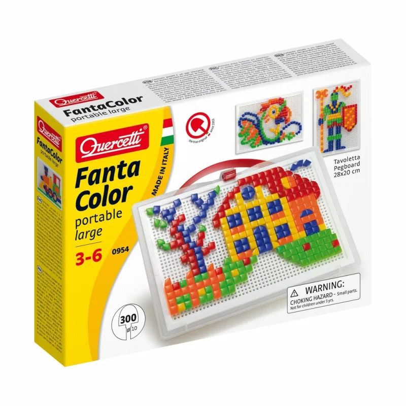 Quercetti Quercetti Mozaika FantaColor Portable 300 ks TVARY