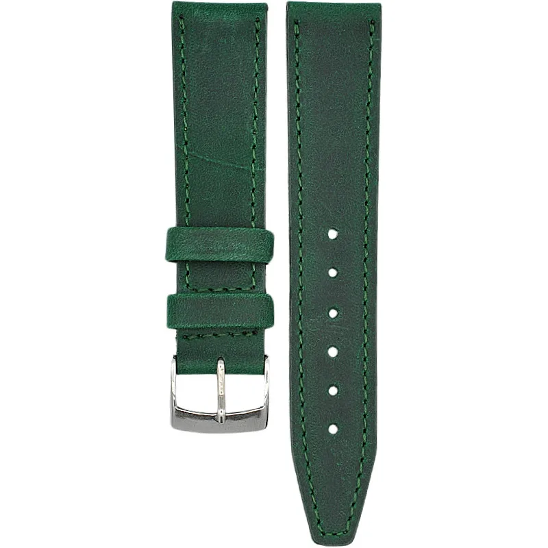 Kožený remienok na hodinky 20 mm zelený ADANITO 103AR24W20