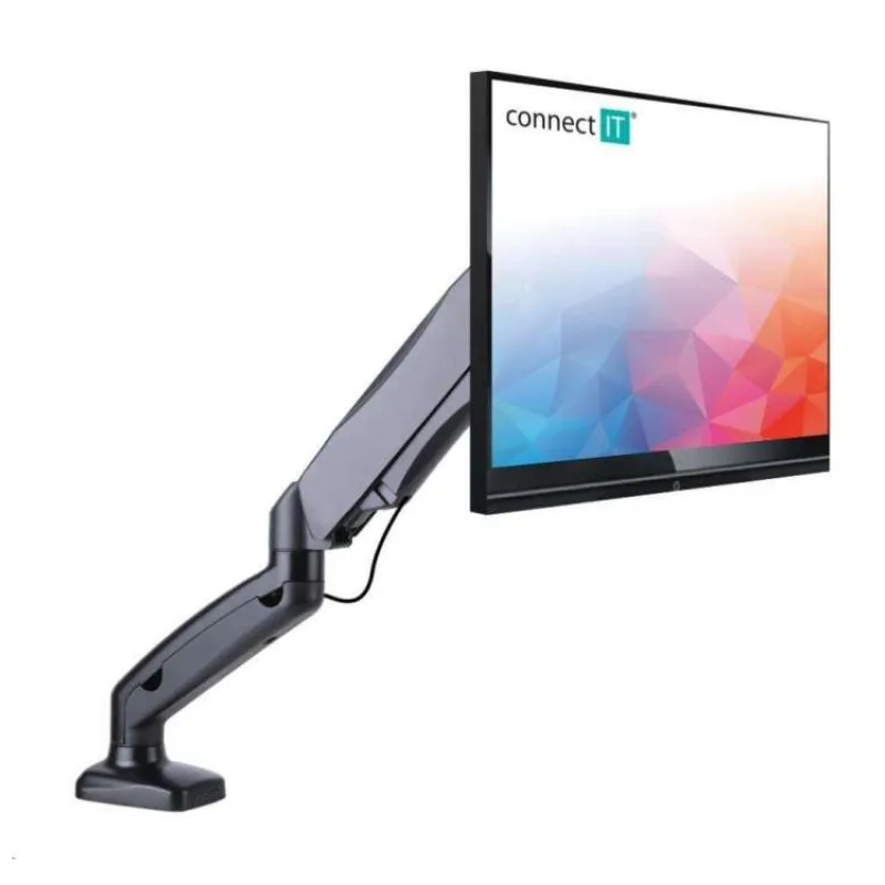 CONNECT IT SingleArm stolní držák na 1 monitor, záruka 30 let, ČERNÝ (CMF-3107-BK)