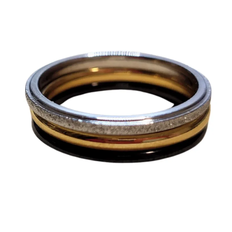 BK 6585C - Trojitý prsteň z chirurgickej ocele 54 mm