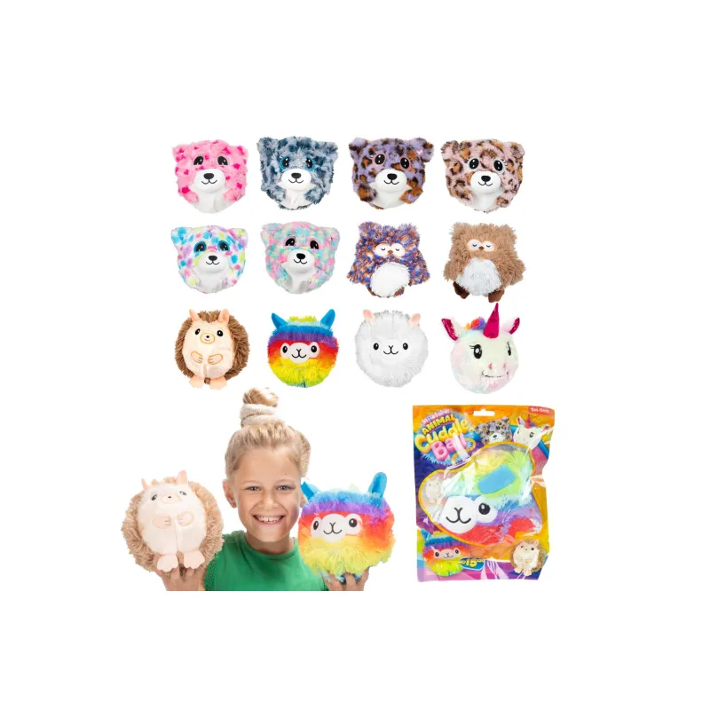 Teddies Loptička zvieratko nafukovacie plyšové 15cm mix druhov v sáčku 12m+