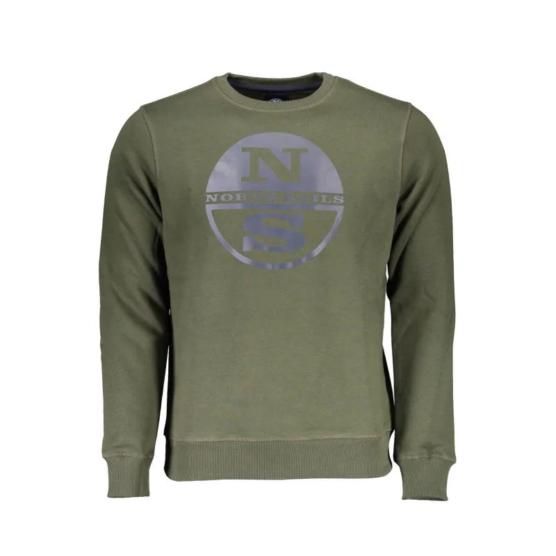Pánska Mikina bez zipsu NORTH SAILS - Zelená Farba: Zelená, Veľkosť: 2XL