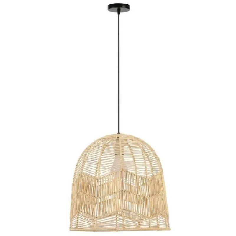 IMMAX BOHO PELO designové závěsné svítidlo, D50cm, E27, přírodní ratan (08263L)