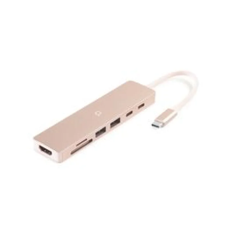 Aiino - Stream 7-in-1 hub for MacBook Neo - Blush AI7HUBNE-PK