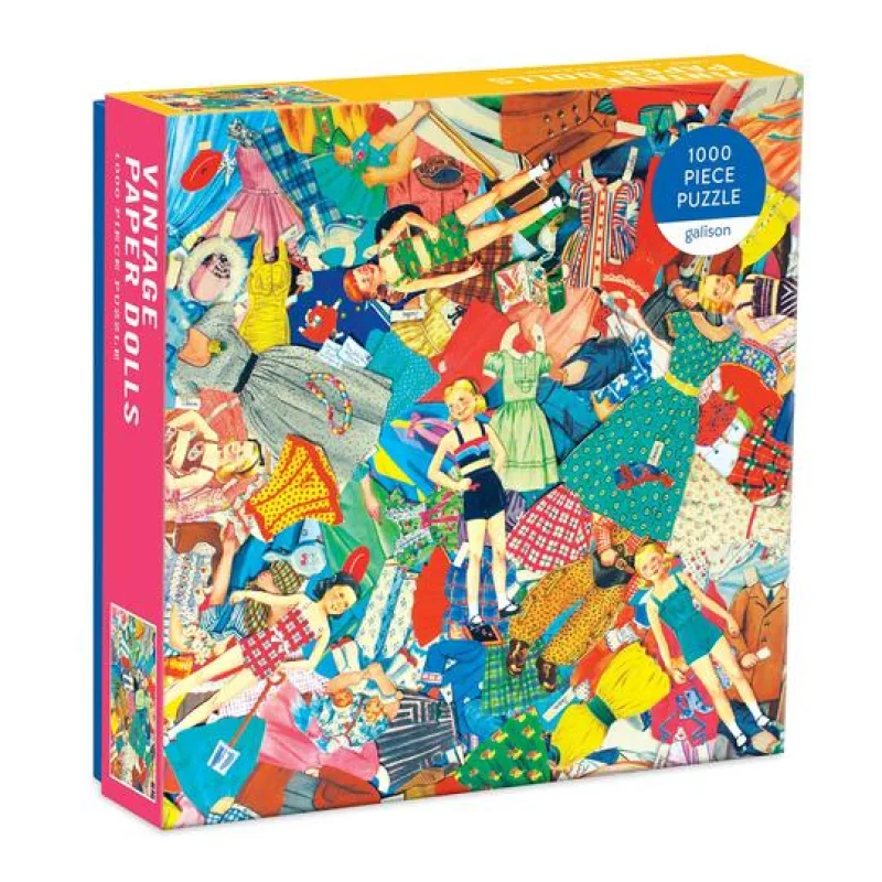 Galison Galison Puzzle Papierové bábiky Vintage 1000 dielikov