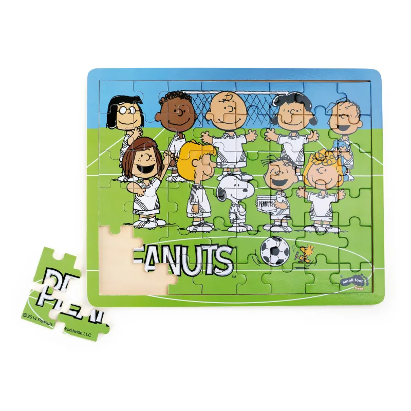 small foot Drevené puzzle Snoopy a futbal