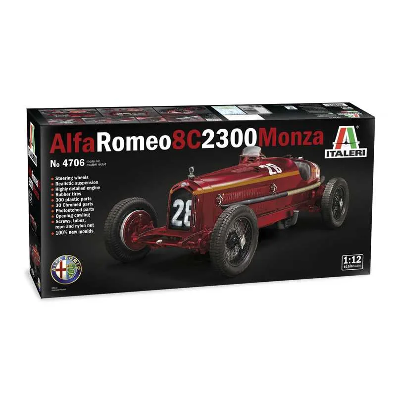 Italeri Model Kit auto 4706 - ALFA ROMEO 8C 2300 Monza (1:12)