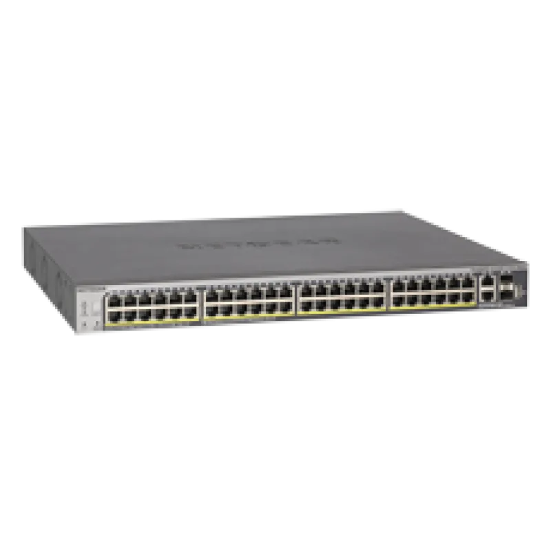 NETGEAR 48xGB PoE+ Smart Switch,2 10G,2 SFP,GS752TXP GS752TXP-300EUS