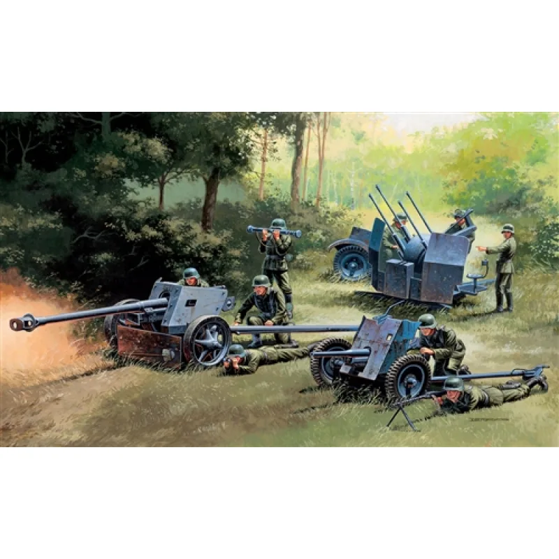 Italeri Taleri Model Kit military 7026 - GERMAN GUNS SET: PAK35-PAK40-FLAK38 (1:72)