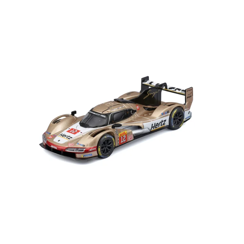 Bburago - RACE, Porsche 963 v dekoratívnom boxe, zlatá, 1:43