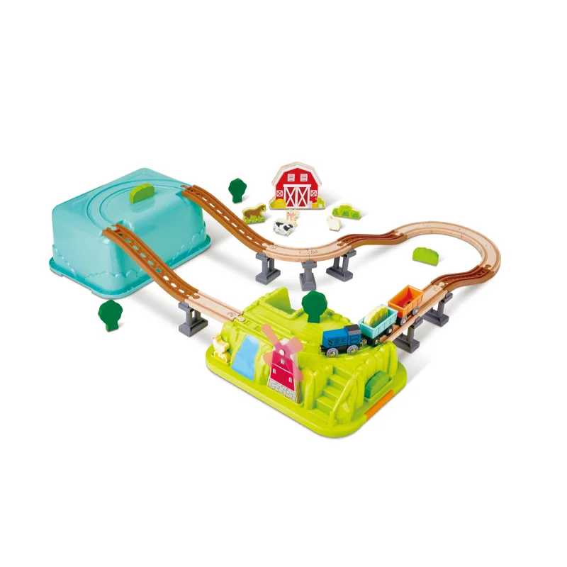 Hape Vláčikodráha set v boxe - Farma
