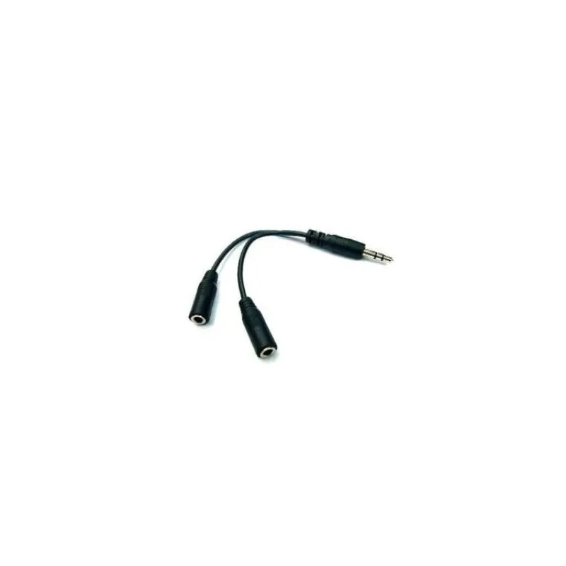 kábel audio jack 3,5 mm rozdeľovací, 10 cm (KAAJMJCK01)