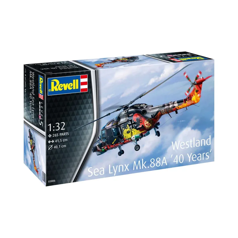 Revell Plastic ModelKit vrtuľník 03806 - Westland Lynx - Špeciálne sfarbenie (1:32)