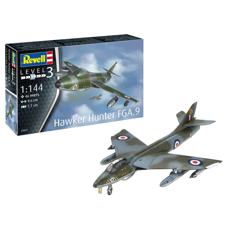 Revell ModelSet lietadlo 63833 - Hawker Hunter FGA.9 (1:72)