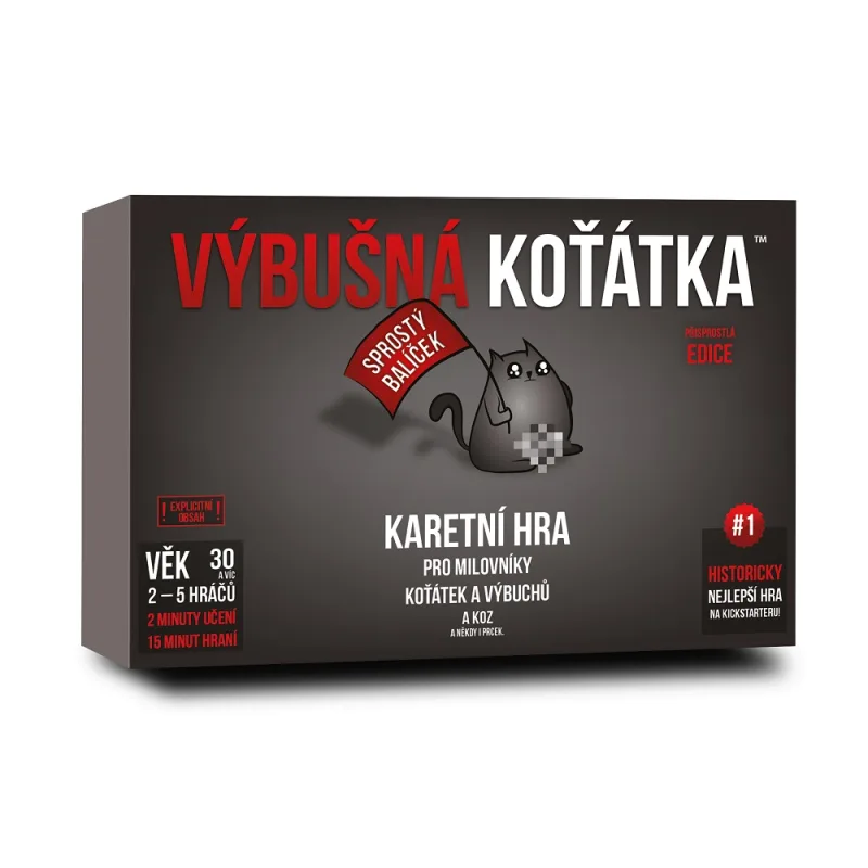 Exploding Kittens Výbušné mačiatka: Sprostá edícia