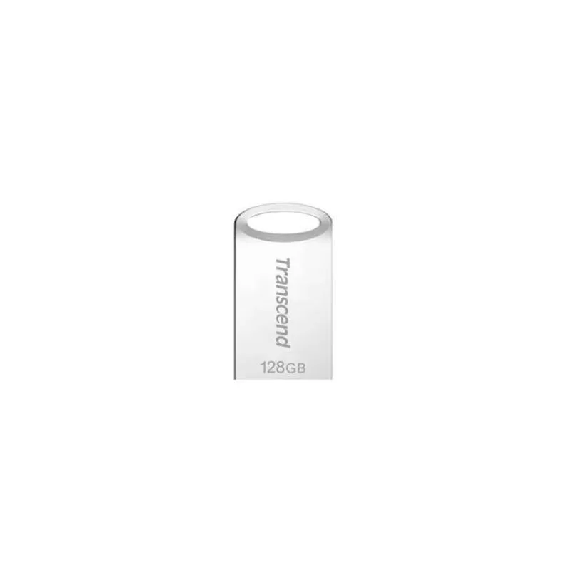 Transcend 128GB JetFlash 710S, USB 3.1 Gen 1 flash disk, malé rozměry, stříbrný kov (TS128GJF710S)