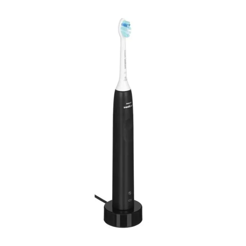 Philips HX3671/14 Sonicare 3100, zubní kartáček, pro dospělé, 31000 kmitů/min, časovač, tlakový senzor, indikátor, černý (HX3671/14)