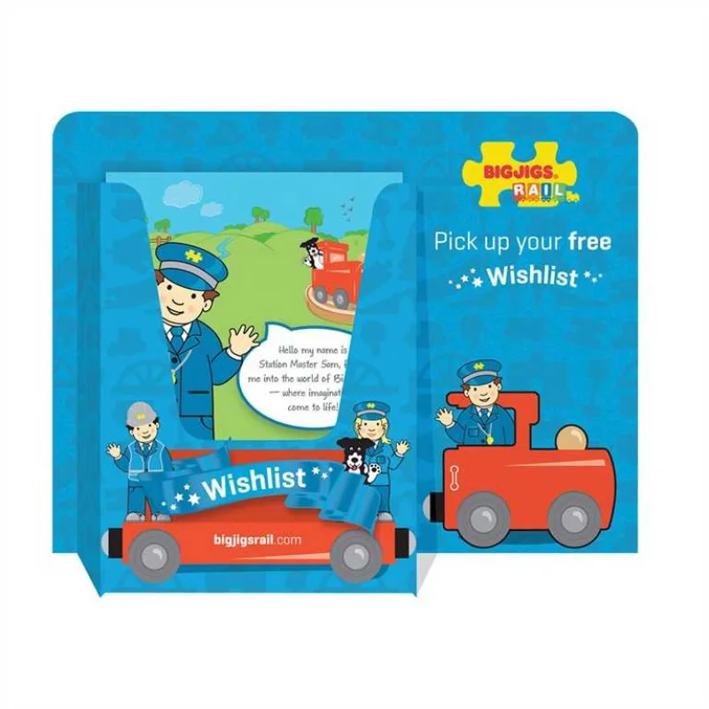 Bigjigs Rail Bigjigs Rail Stojan na reklamné letáčiky