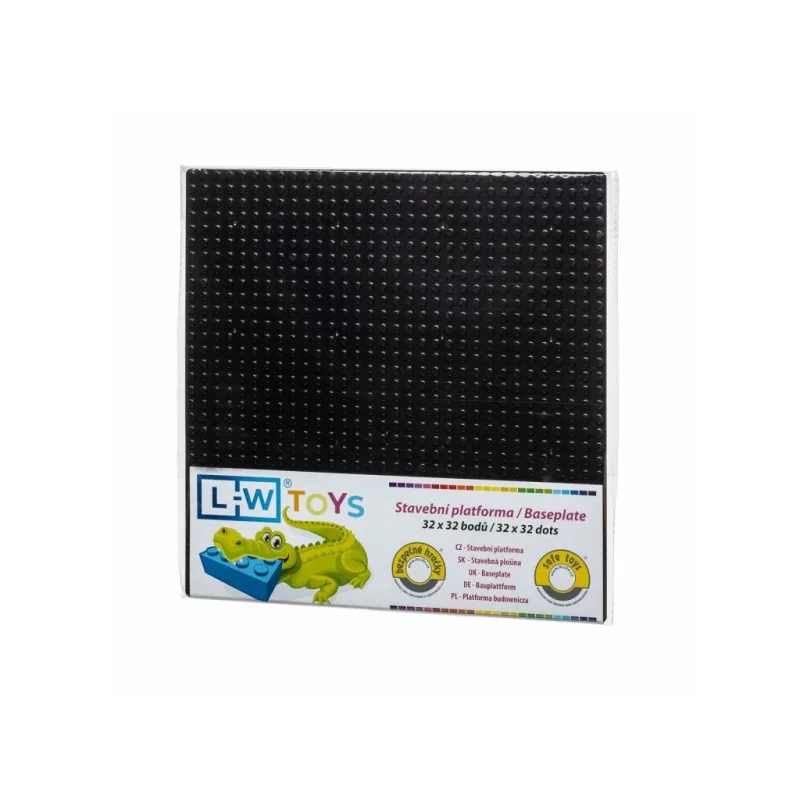 L-W Toys L-W Toys Základová doska 32x32 čierna