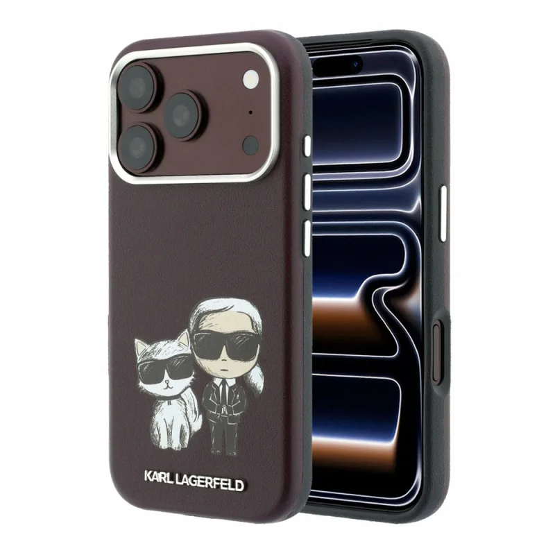 Karl Lagerfeld PU Semi Wrap Smooth Sketch Bodies Magsafe kryt iPhone 18…