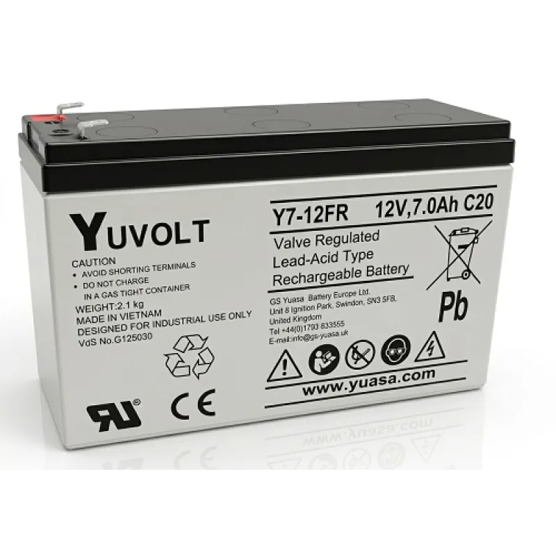 PANASONIC Yuasa YUVOLT Y7-12FR VdS (12V; 7Ah, F1) 15049