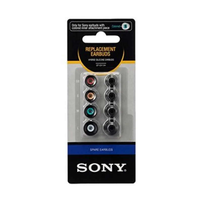SONY náhradný silik. koncovky do slúchadiel, čierne EPEX10ABQ.AE