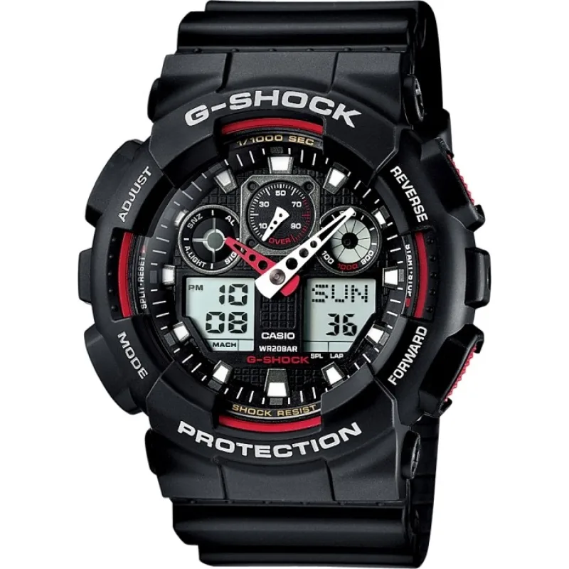 Pánske nárazuvzdorné hodinky G-SHOCK GA-100-1A4ER