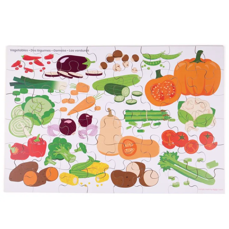 Bigjigs Toys Bigjigs Toys Podlahové puzzle Zelenina
