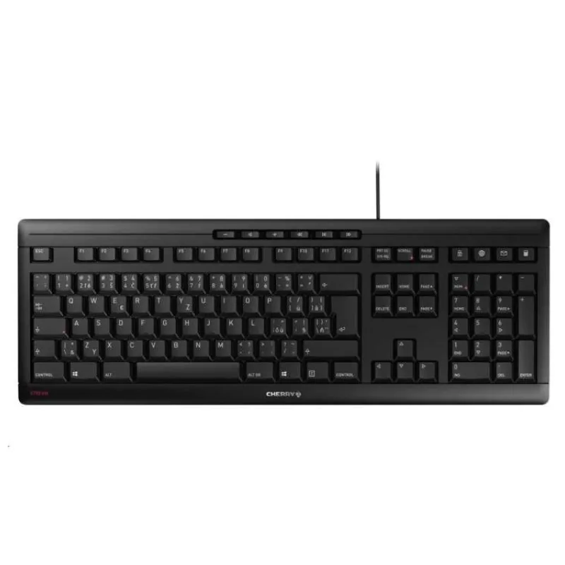CHERRY klávesnice STREAM, drátová, USB, CZ+SK layout, černá (JK-8500CS-2)