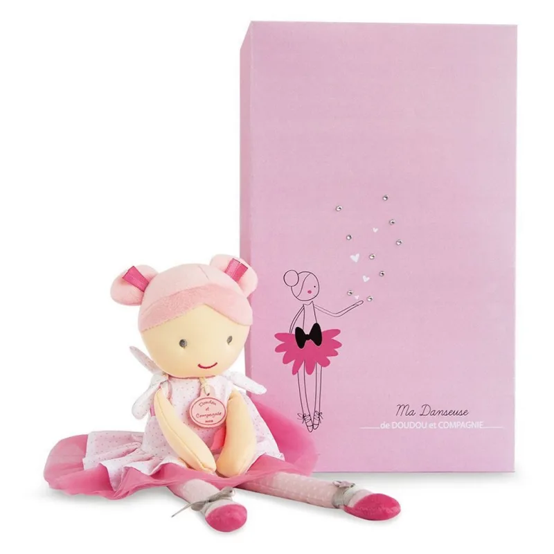 Doudou et Compagnie Paris Doudou Jolijou Bábika baletka Lily Rose 36 cm