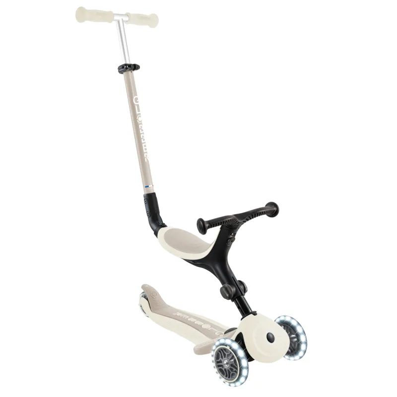 GLOBBER Kolobežka GO UP ACTIVE LIGHTS ECOLOGIC 3v1, coconut