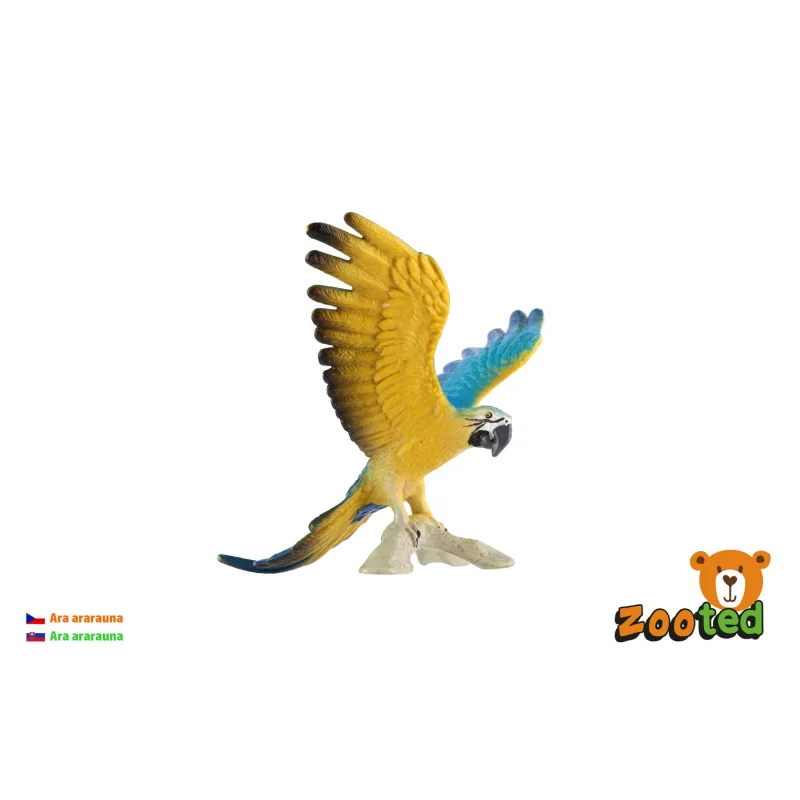 ZOOted Ara ararauna zooted plast 9cm