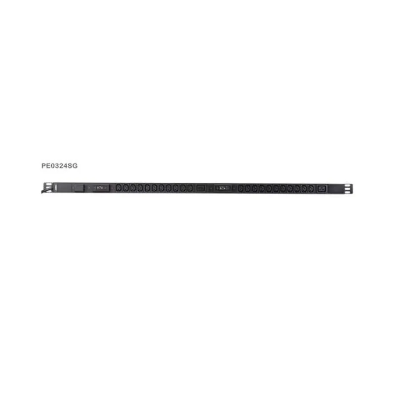 Aten PE0324S 0U Basic PDU s přepěťovou ochranou 32A přívodní kabel 1,6m IEC60309 Výstup 22x C13 2x C19 (PE0324SG-AT)
