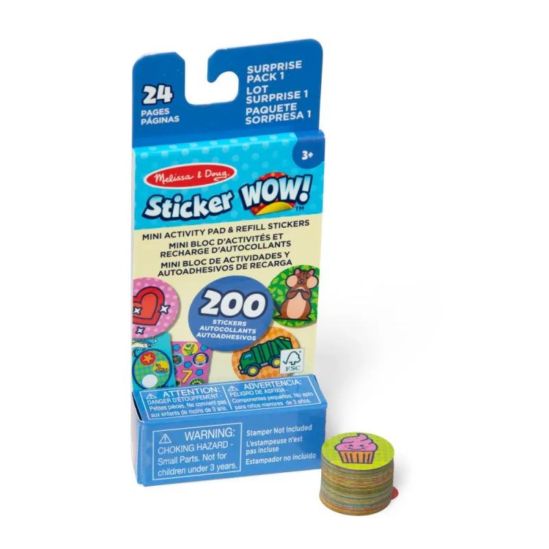 Spin Master MELISSA & DOUG STICKER WOW NÁPLNE SAMOLEPIEK TUBA PLNÁ PREKVAPENÍ