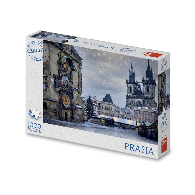 Dino ZIMNÉ ORLOJ 1000 Puzzle TRAVEL