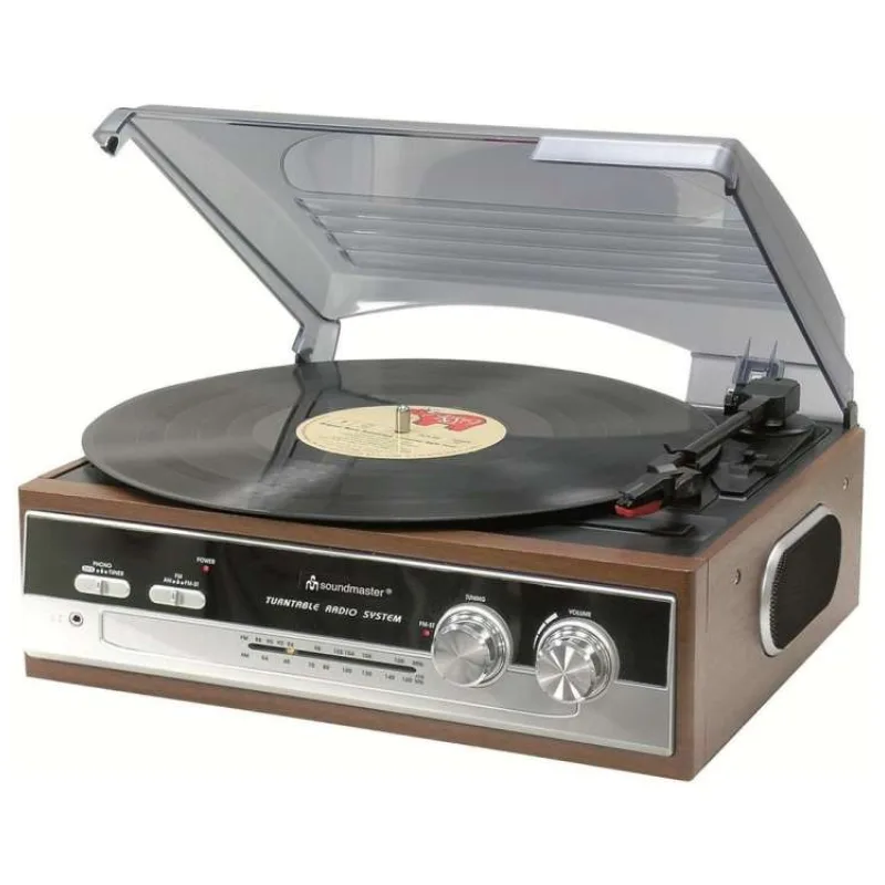 Soundmaster PL186H gramofon s radiem / AM/ FM/FM-ST radio/ retro design (PL186H)