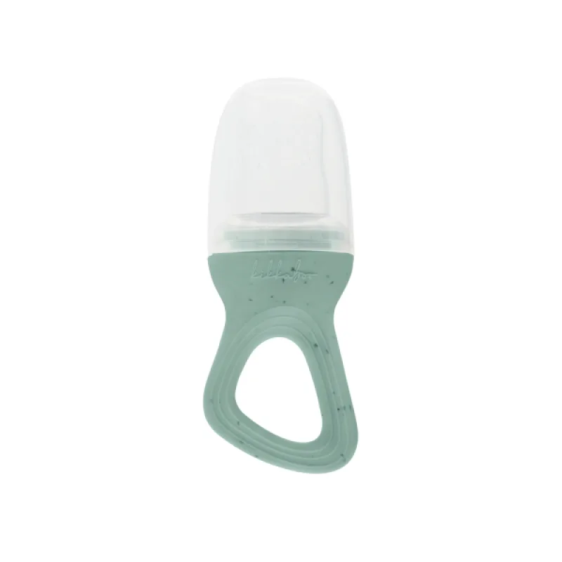 KikkaBoo Kŕmiace hryzátko Platinum Silicone Sage