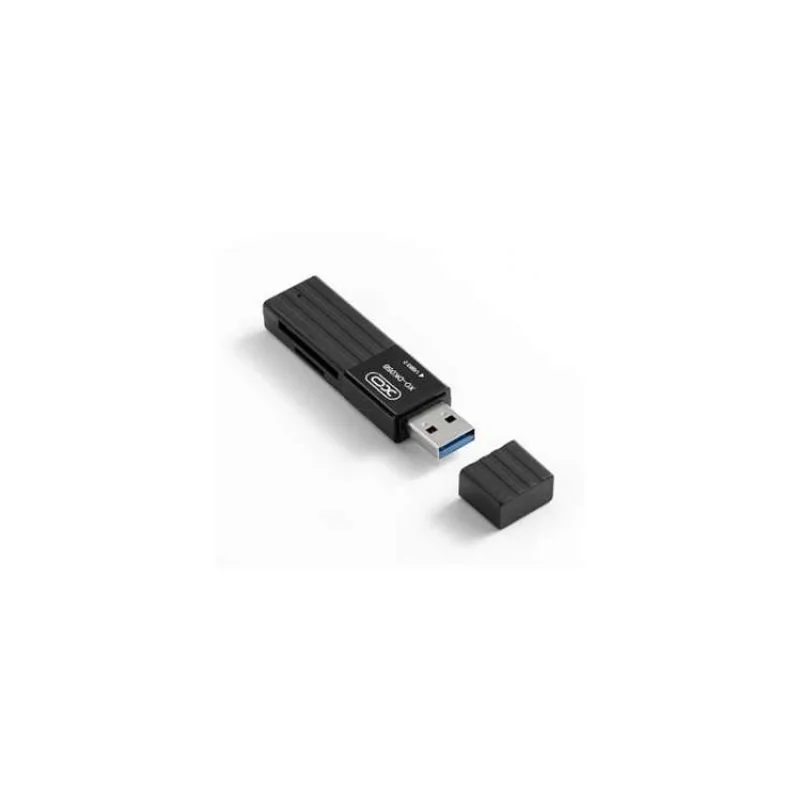 USB čítačka kariet XO 2v1 DK05B USB 3.0, čierna (GSM167694)