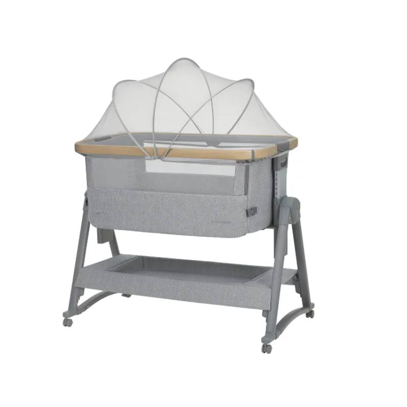 KikkaBoo Postieľka prenosná Nanna Grey