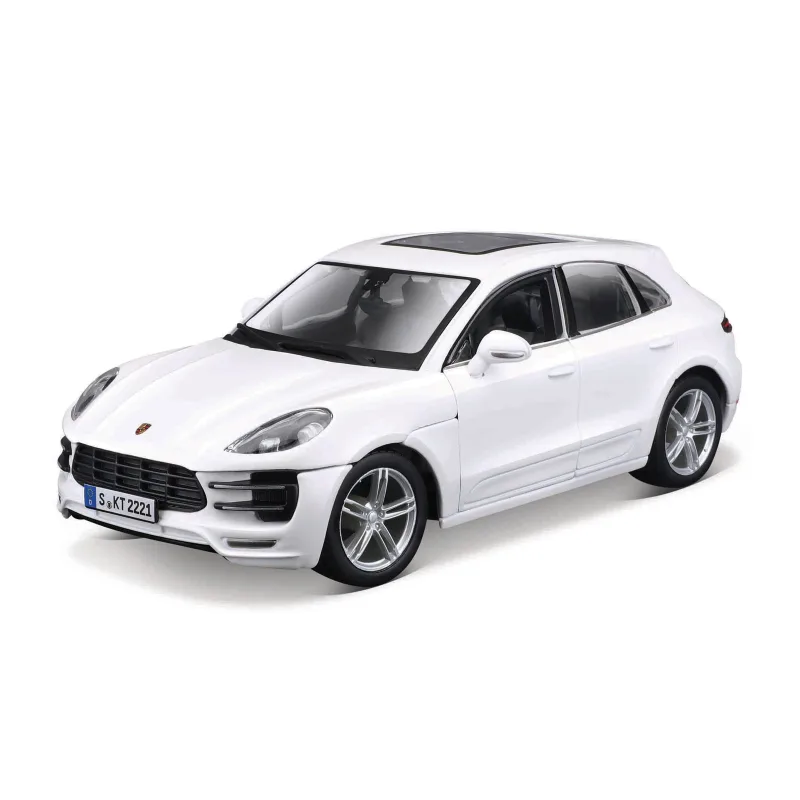 Bburago - Autá HOBBY, Porsche Macan, biela, 1:24