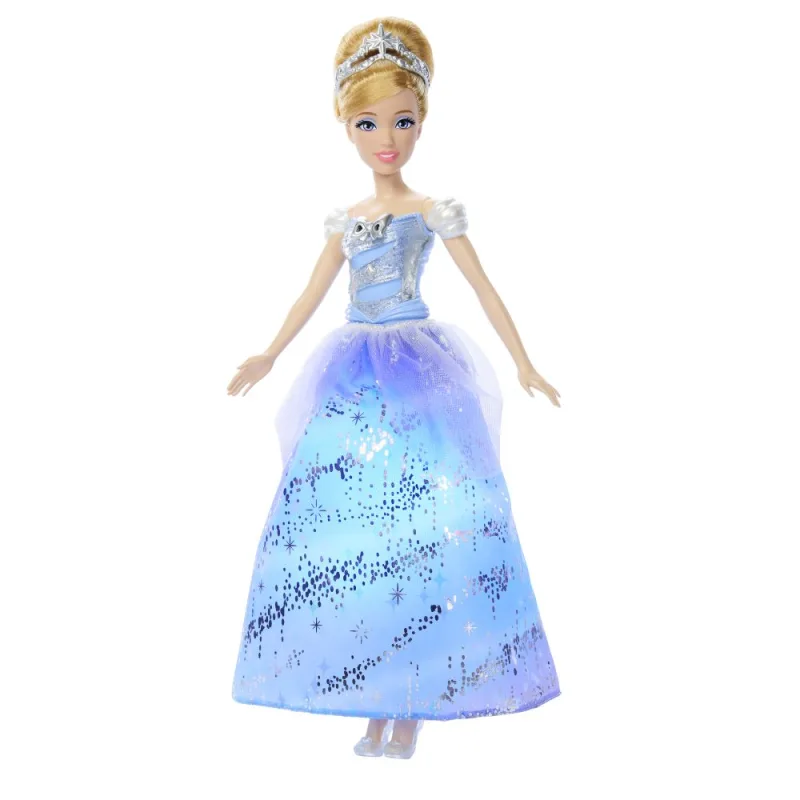 Mattel Disney Princess bábika Popoluška so svetlami a zvukmi
