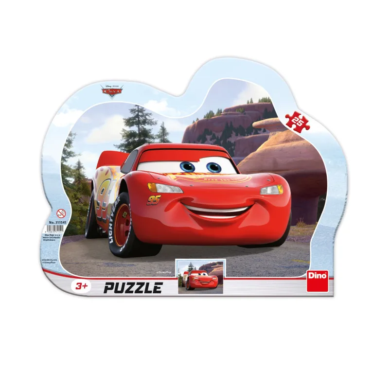 Dino CARS: BLESK NA VÝLETE 25 kontúra Puzzle