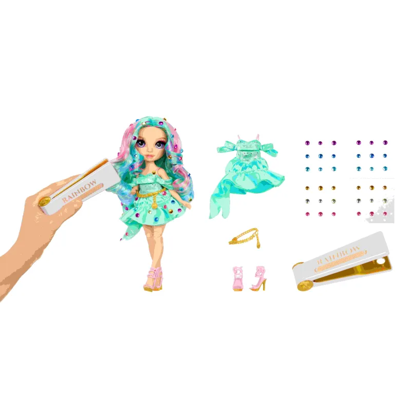 MGA Rainbow High Be Dazzling Fashion bábika - Celine Turquoise (Teal)