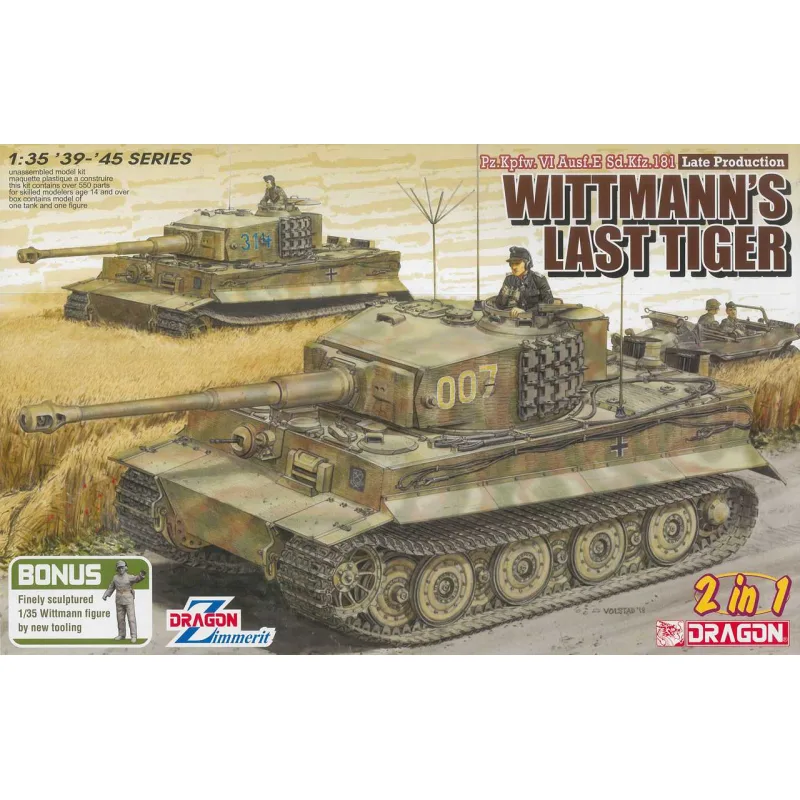 Dragon Model Kit tank 6800 - WHITMANNOV POSLEDNÝ TIGER (1:35)