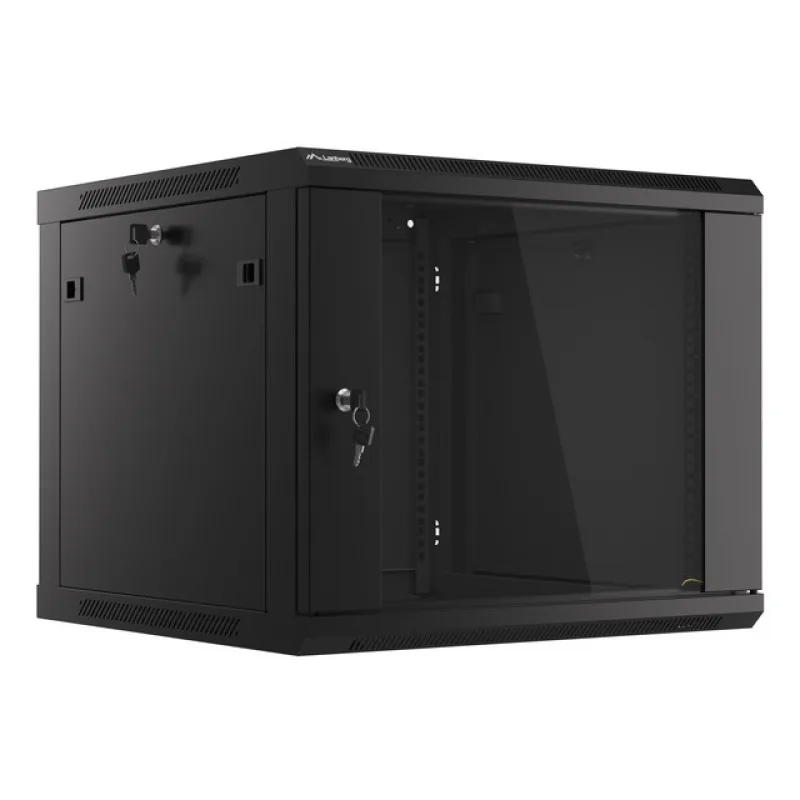 LANBERG RACKOVÁ SKŘÍŇ 19" PRO MONTÁŽ NA STĚNU 9U/600X600 (FLAT PACK) V2 ČERNÁ WF01-6609-10B