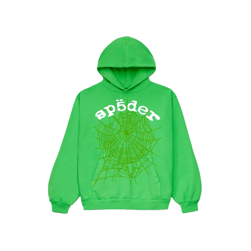 Sp5der Legacy Hoodie Green - M